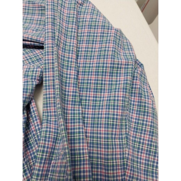 Ralph Lauren Button Down LS Shirt Mens Size XXL Pink Blue Plaid Classic Fit - Picture 3 of 16